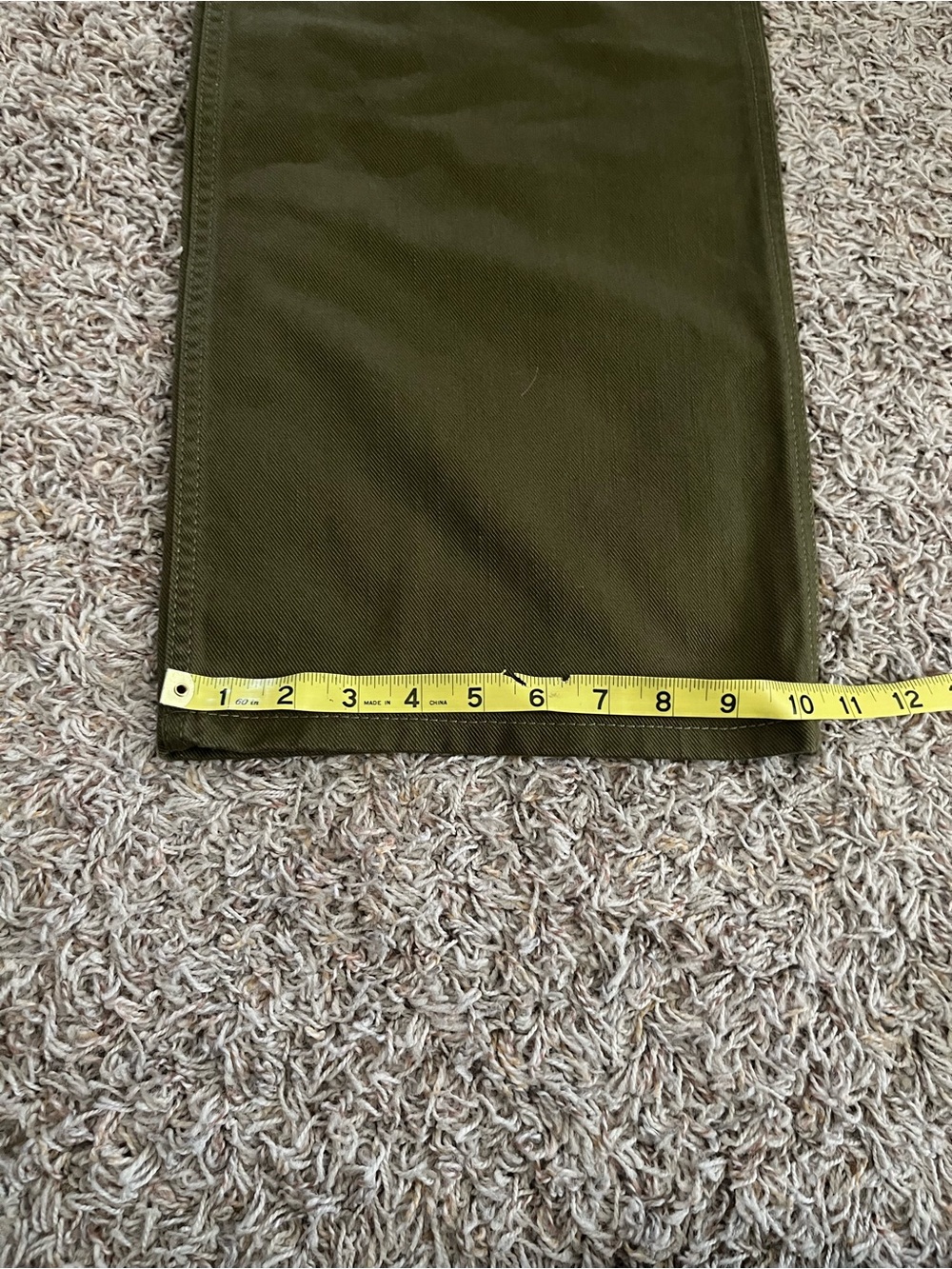 NWT STAUD X Wrangler The Loose WIde Leg Jean in Sergeant Sz 27 Army Green - Picture 15 of 15